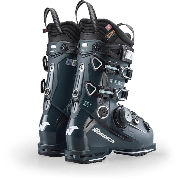 Chaussures de ski Nordica Speedmachine 3 Boa 105 W Vert / Noir / Aigue-marine Femme
