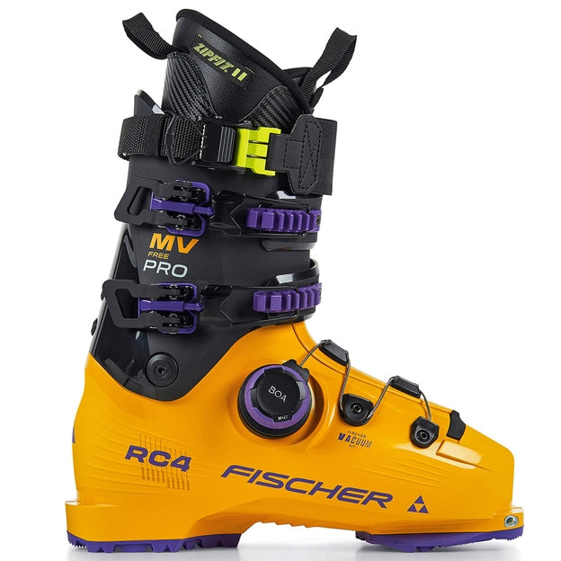 Chaussures de ski Fischer RC4 Free Pro MV Boa ZF Vac CFC GW Mango / Carbone Homme