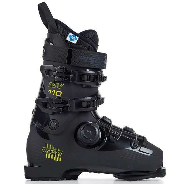 Chaussures de ski Fischer XTR RC4 110 MV Boa GW noires pour hommes