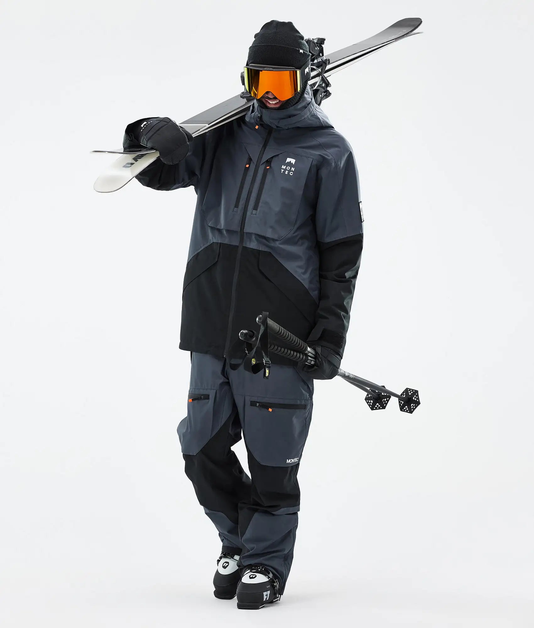 Veste de ski Arch pour homme - Bleu métallisé/Noir