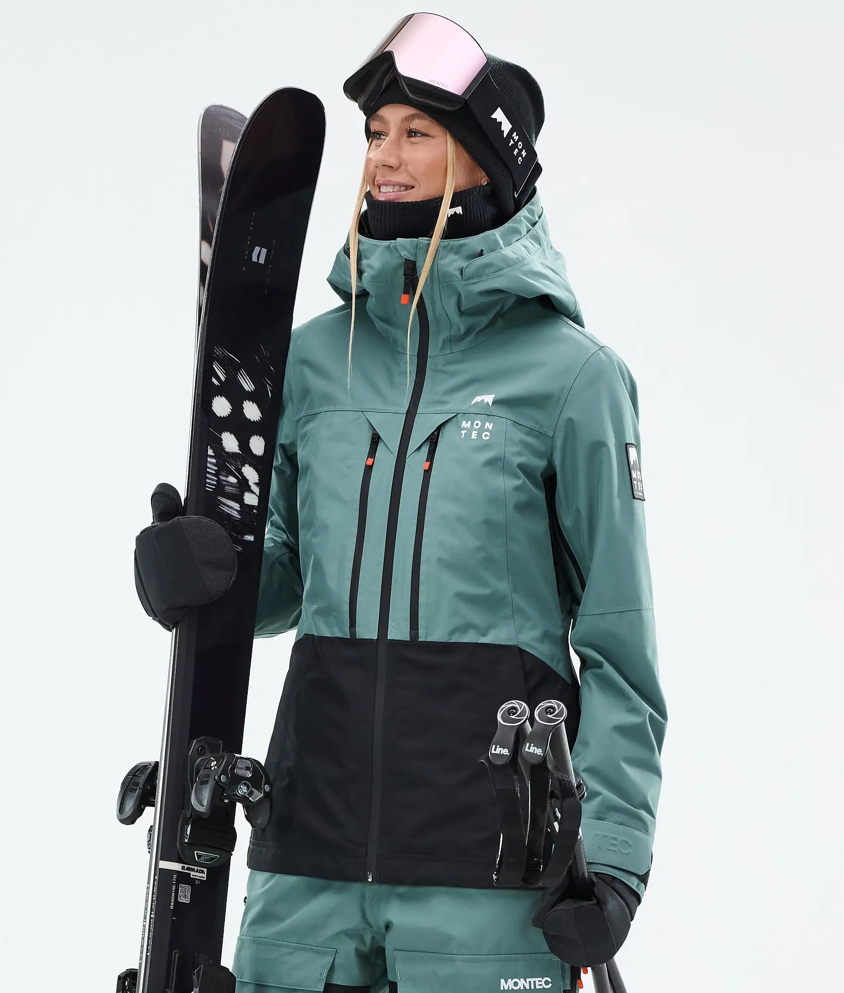 Veste de ski Moss W pour femme - Atlantique/Noir