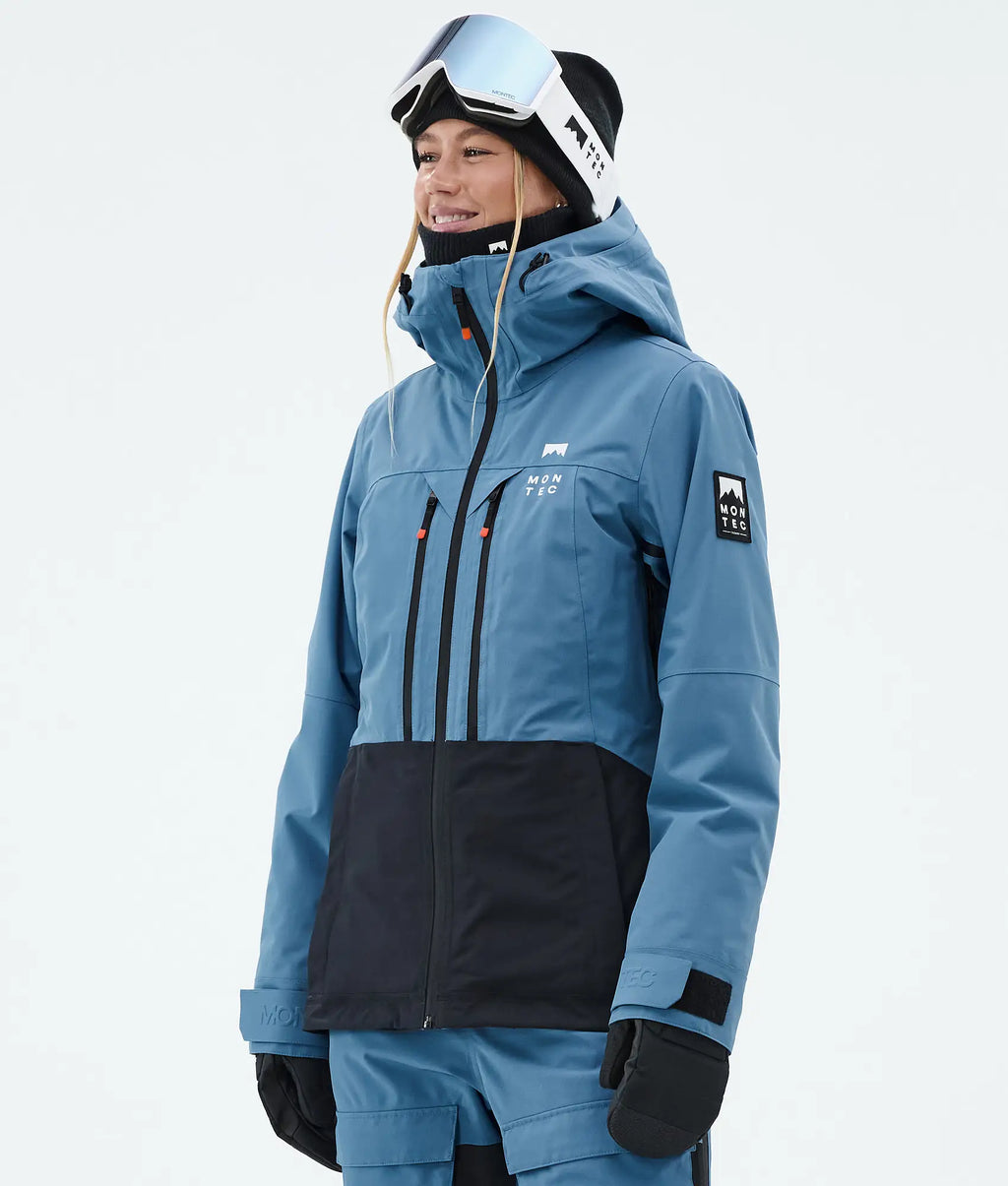 Veste de ski Moss W pour femme - Bleu acier/Noir