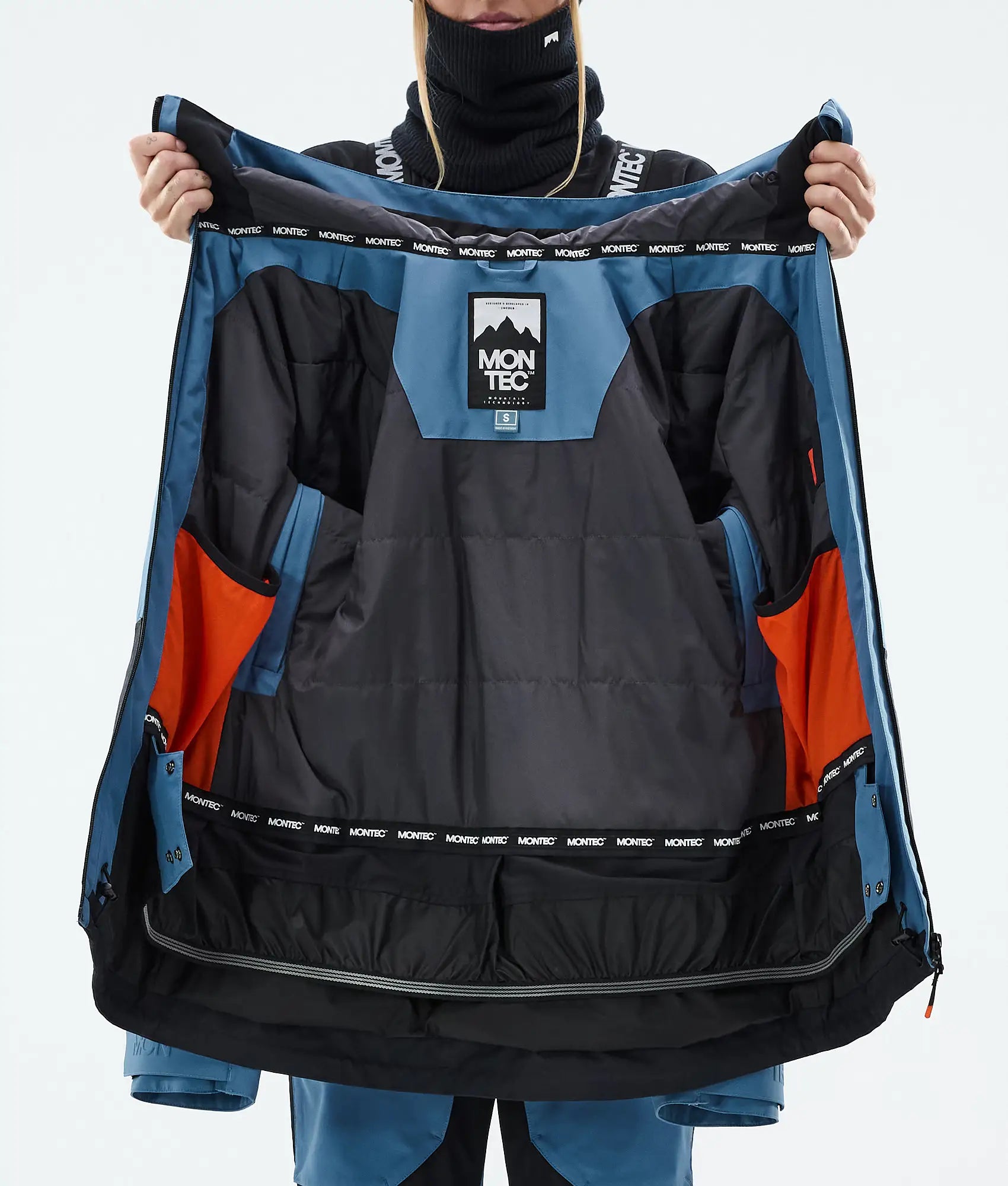 Veste de ski Moss W pour femme - Bleu acier/Noir