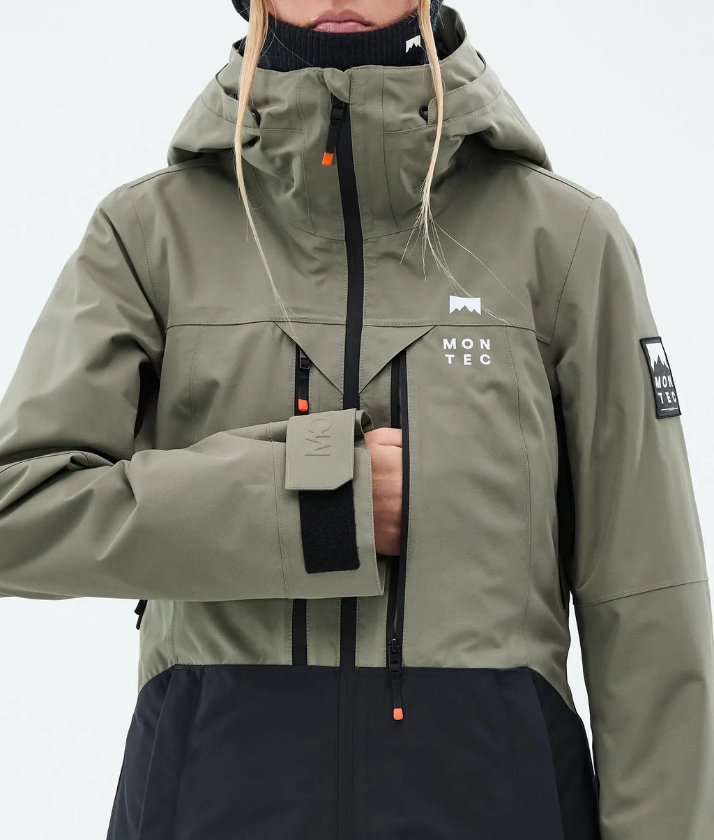 Veste de ski Moss W pour femme - Vert/Noir