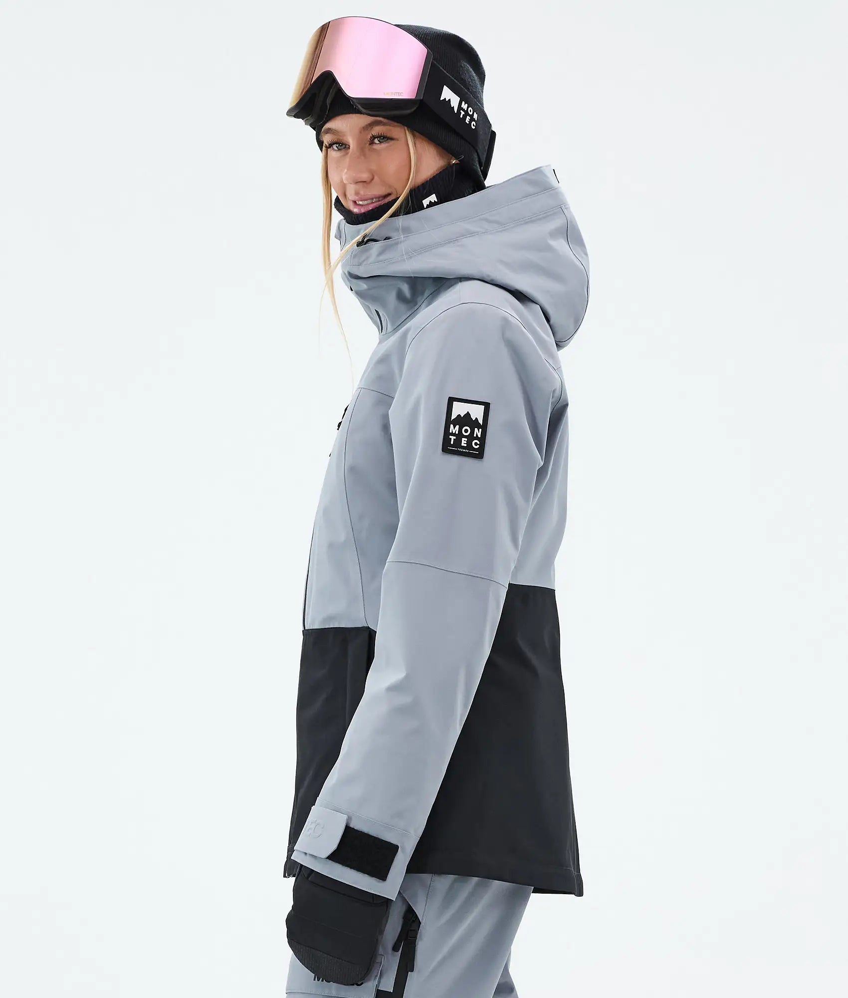 Veste de ski Moss W pour femme - Bleu clair/Noir