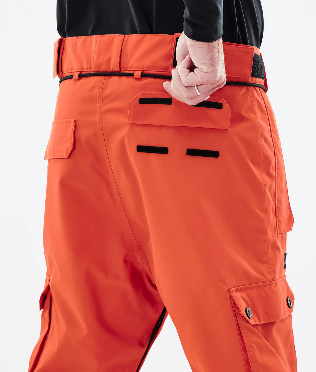 Iconic snowboard pants men orange