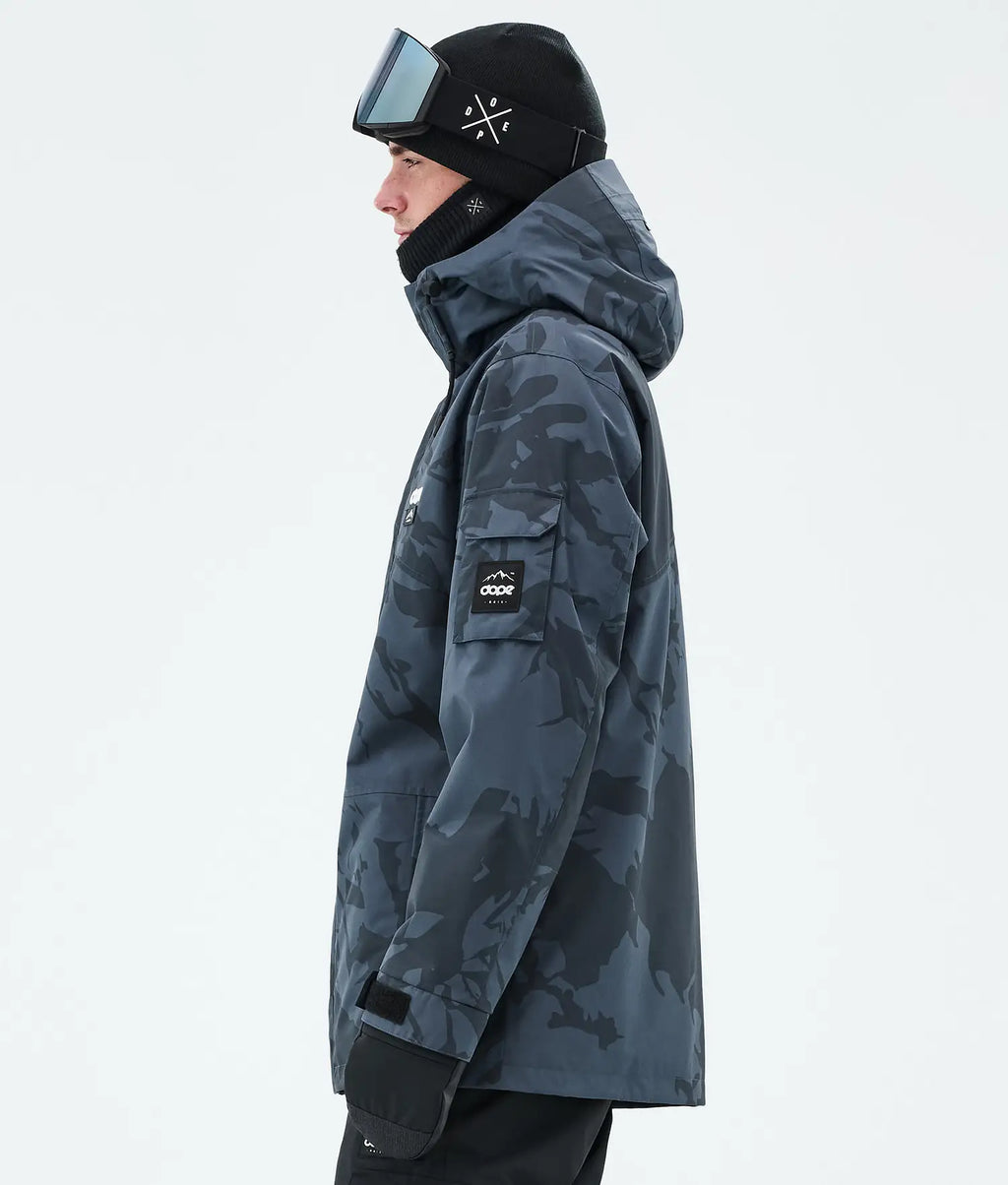 Adept Snowboard Jacket Men Metal Blue Camo novo