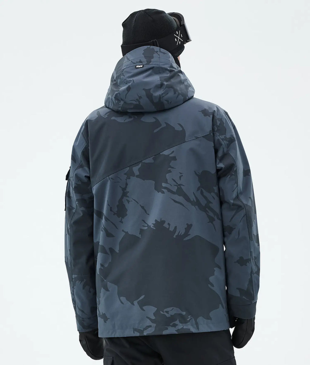 Adept Snowboard Jacket Men Metal Blue Camo novo