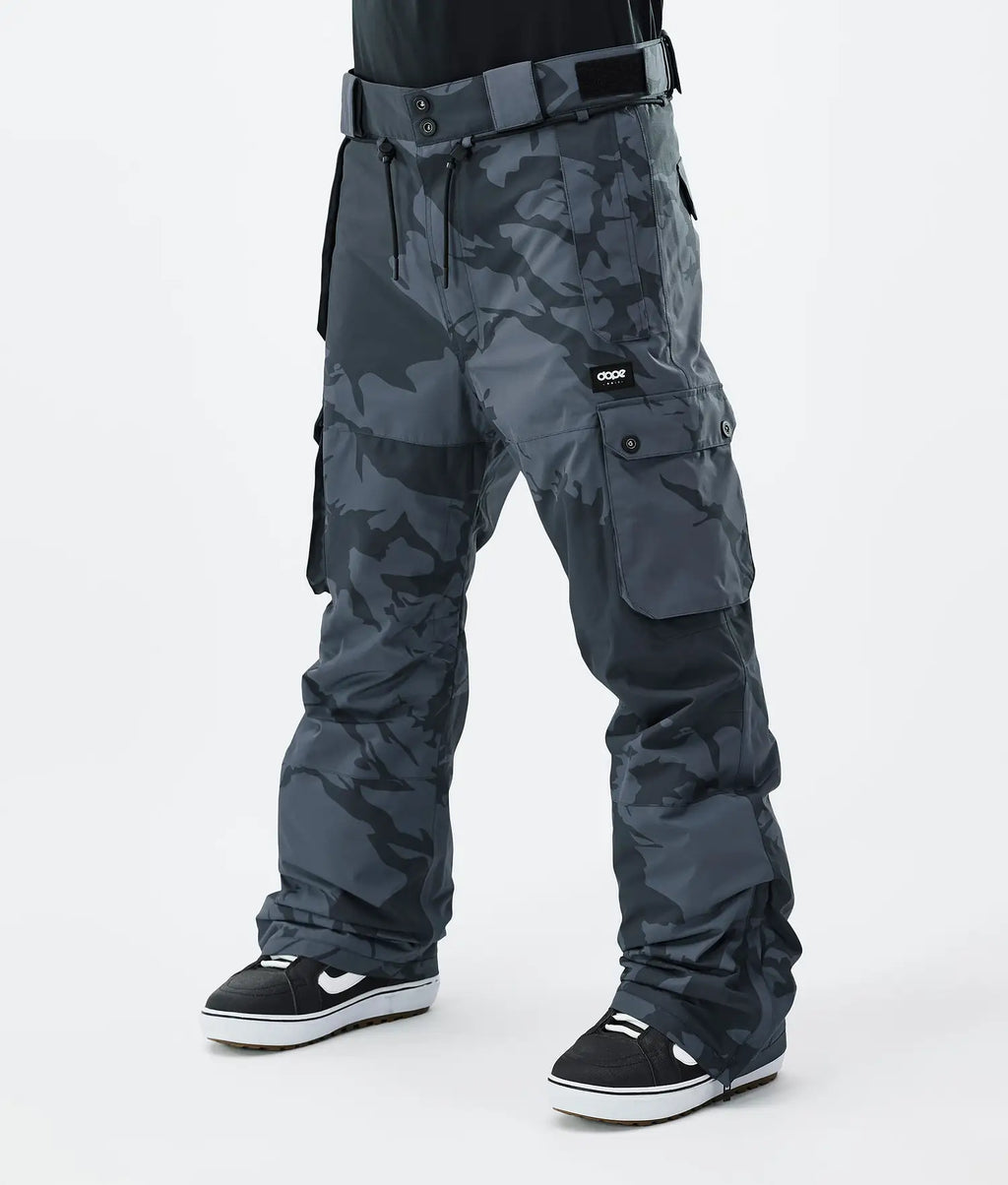 Iconic Snowboard Pants Men Metal Blue Camo novo