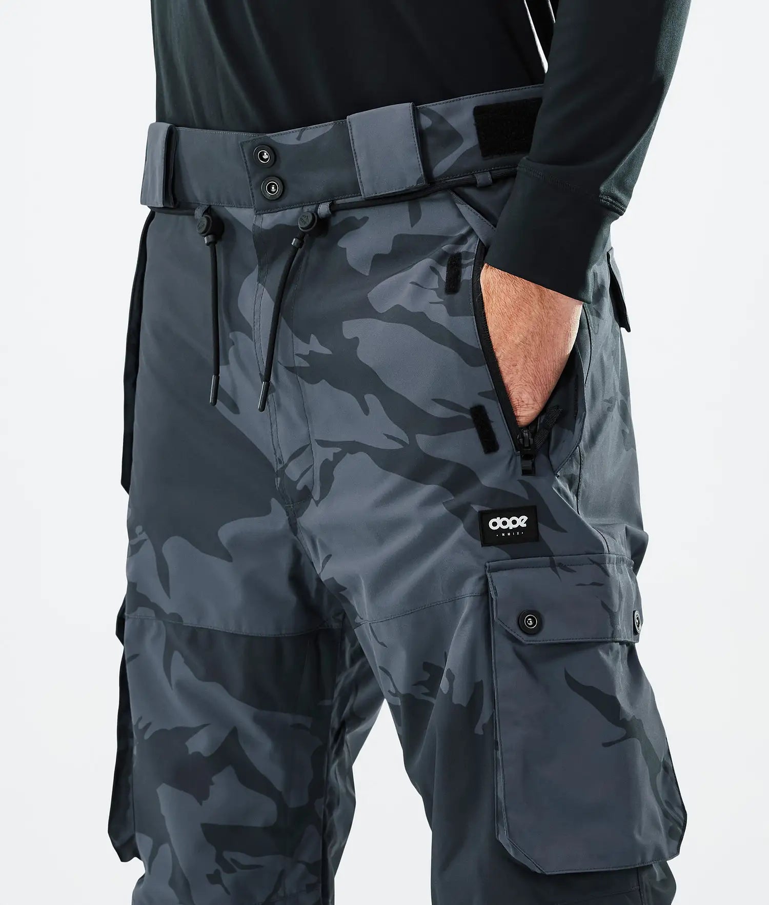 Iconic Snowboard Pants Men Metal Blue Camo novo