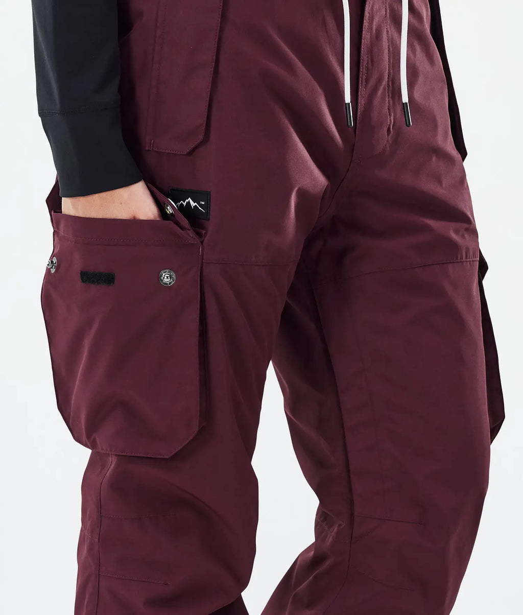 Iconic W Snowboard Pants Women Burgundy novo