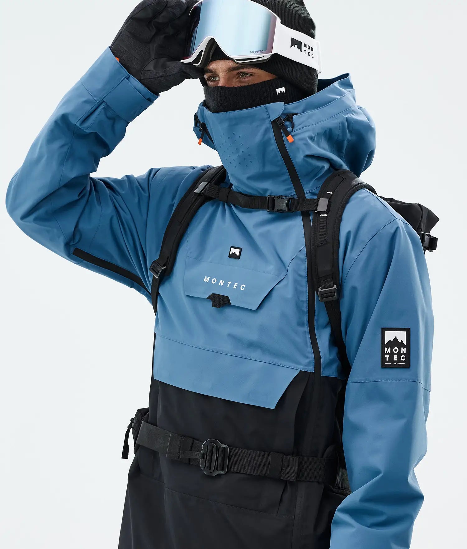 Doom Veste de Ski Homme Blue Steel/Black