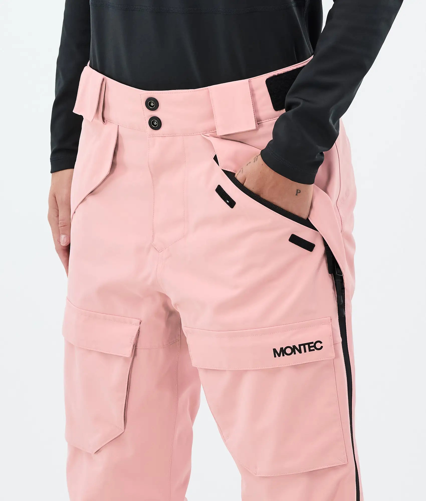 Pantalon de ski Kirin W pour femme - Rose pâle