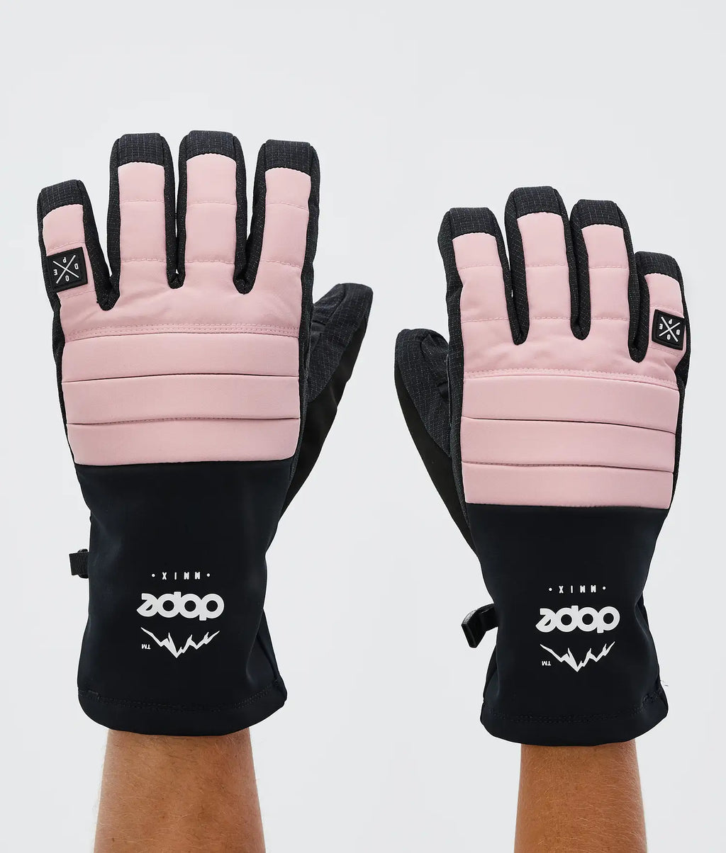 Ace 24 ski gloves soft pink
