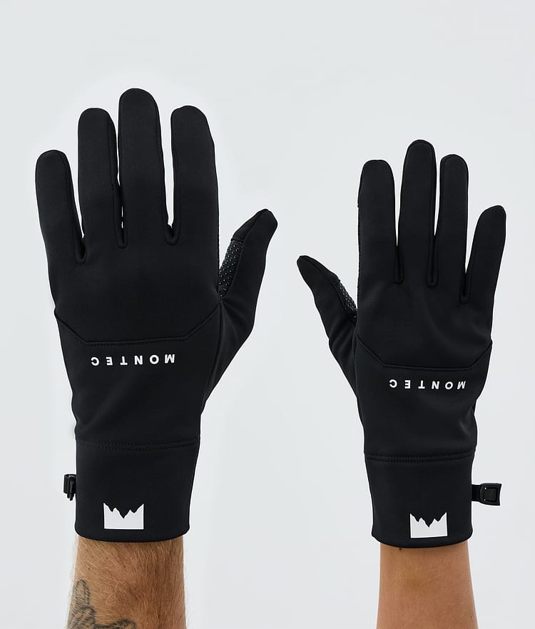 Gants de ski noirs et blancs