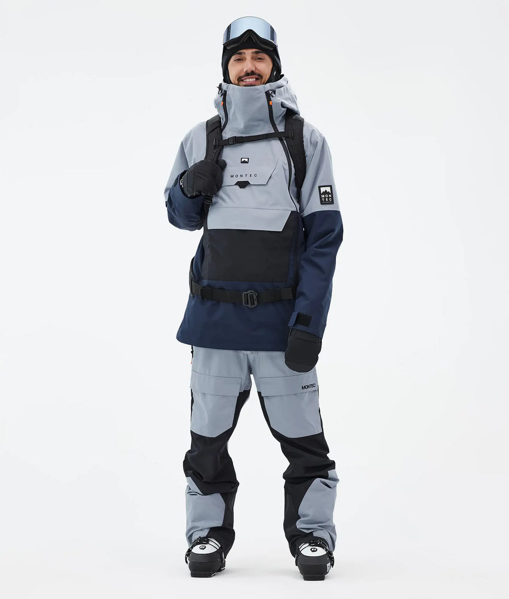 Veste de ski Doom pour homme - Bleu clair/Noir/Bleu foncé