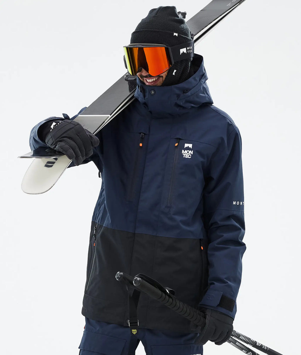Veste de ski Fawk pour homme - Bleu foncé/Noir