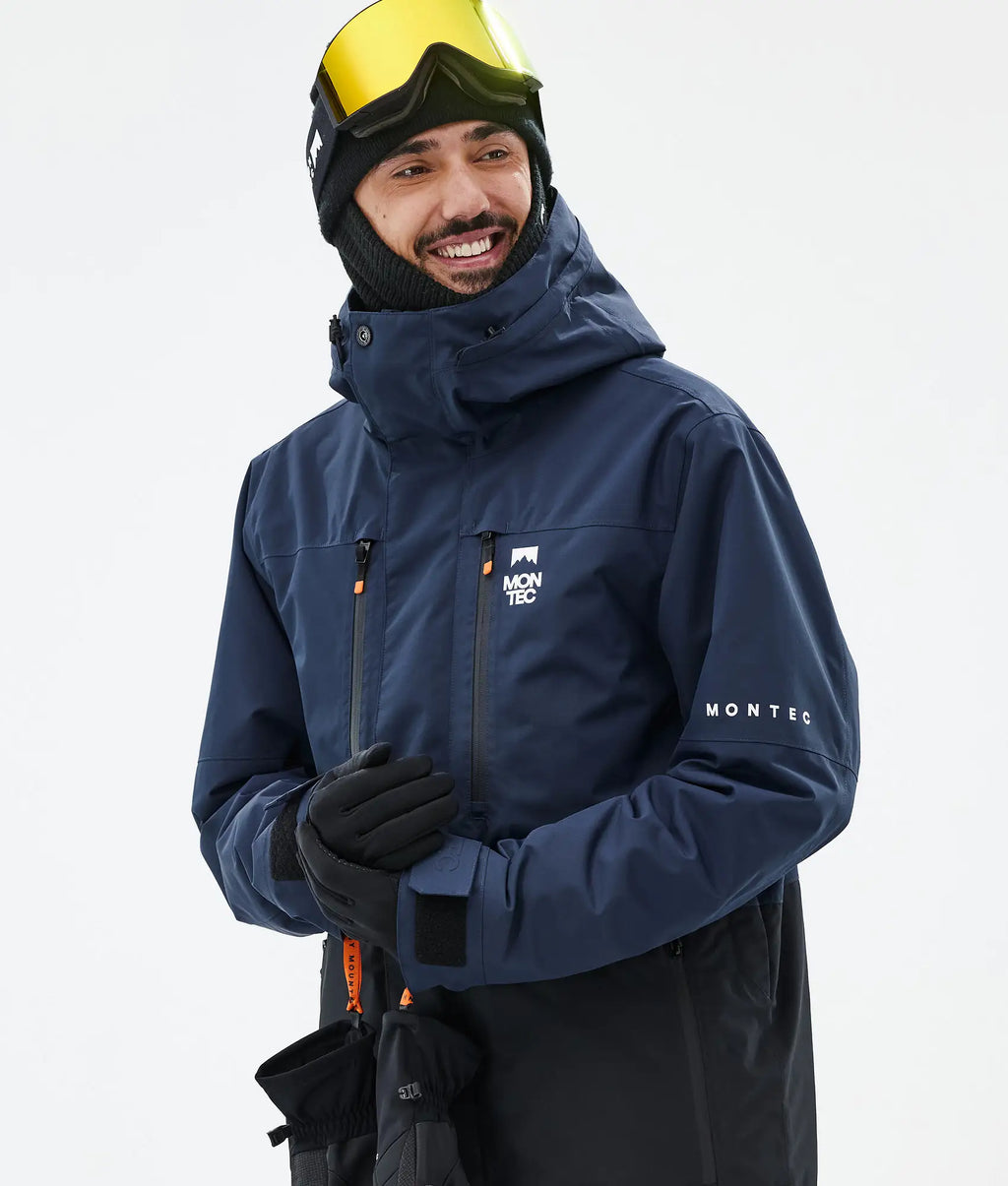 Veste de ski Fawk pour homme - Bleu foncé/Noir