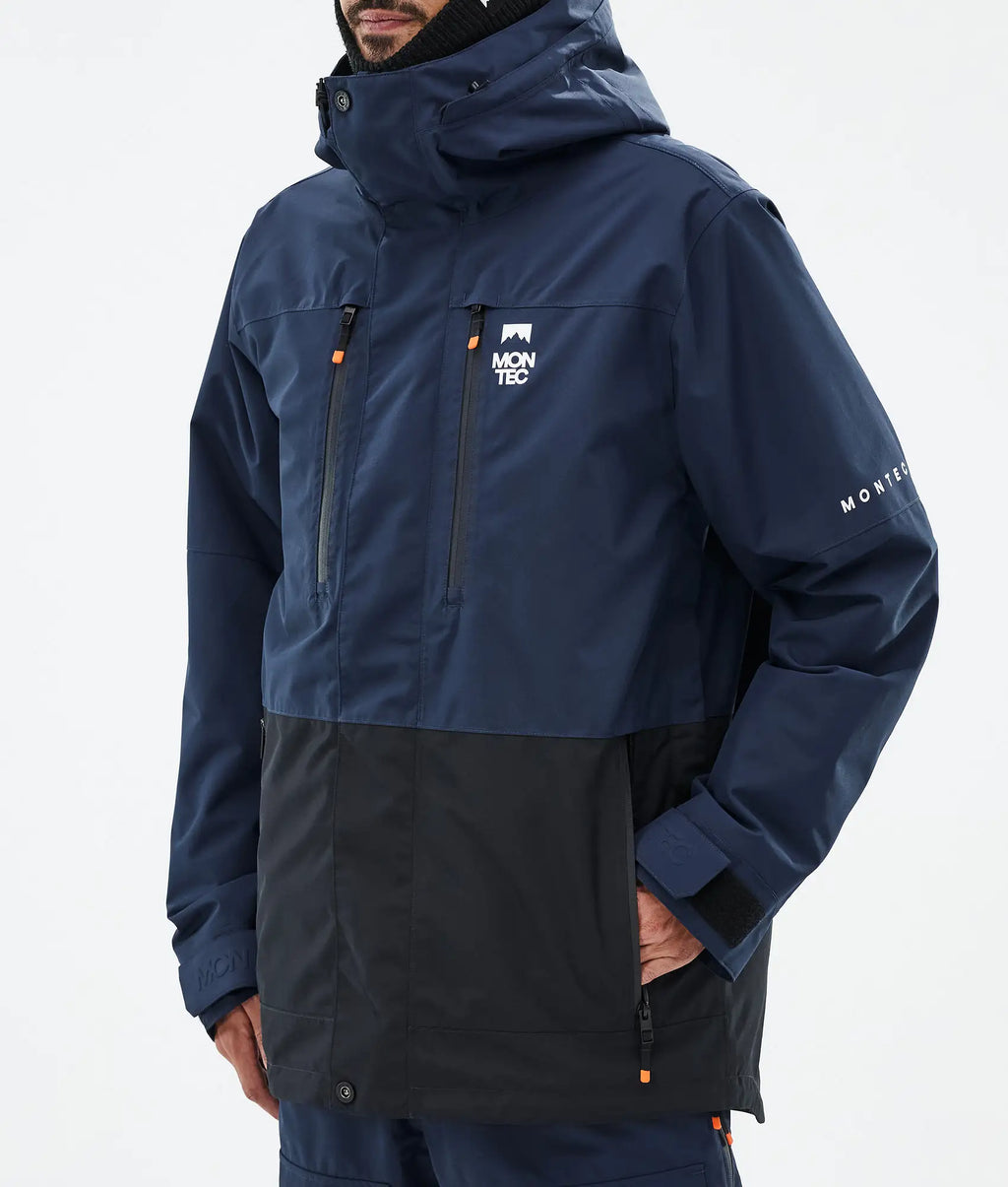 Veste de ski Fawk pour homme - Bleu foncé/Noir