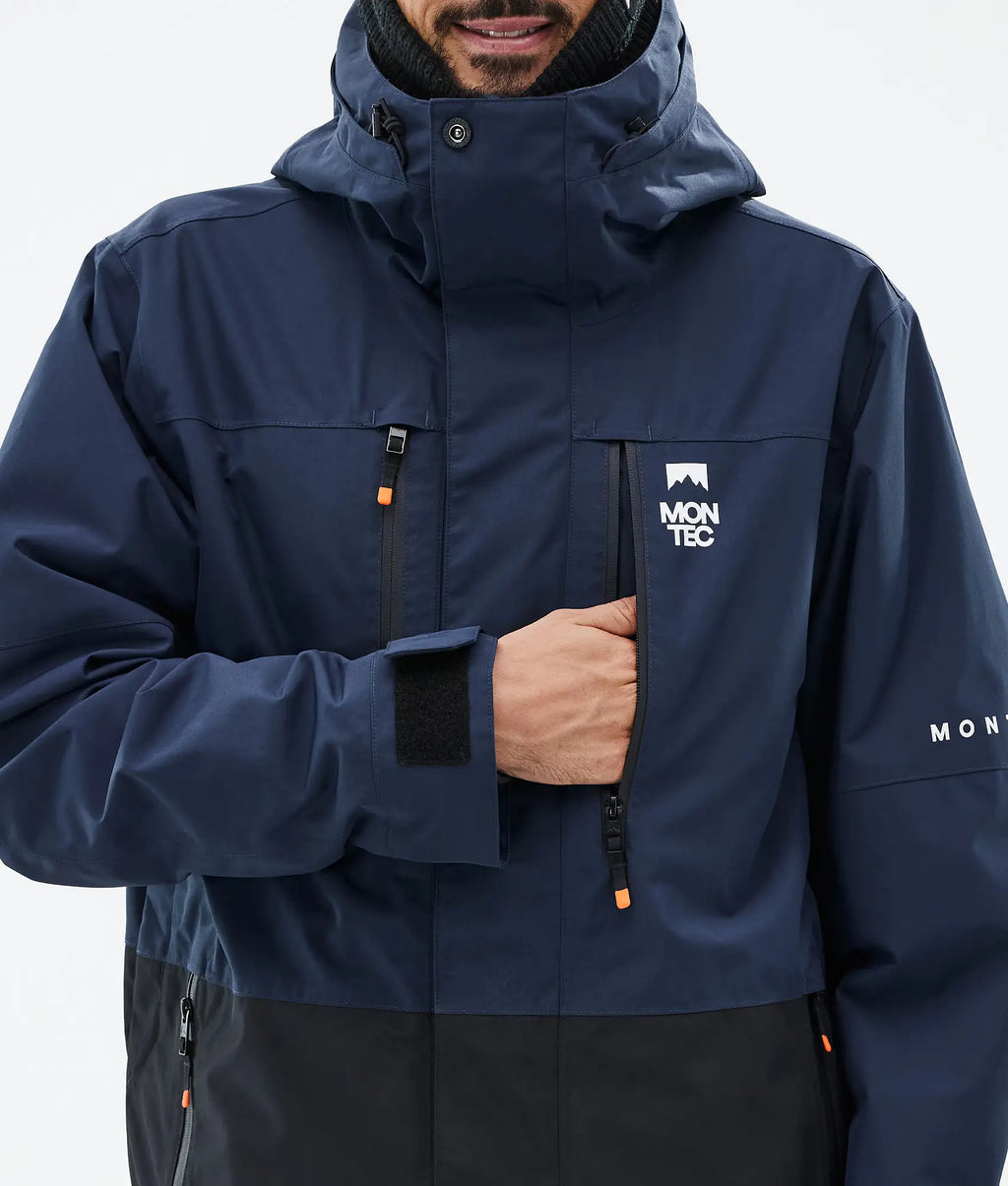 Veste de ski Fawk pour homme - Bleu foncé/Noir