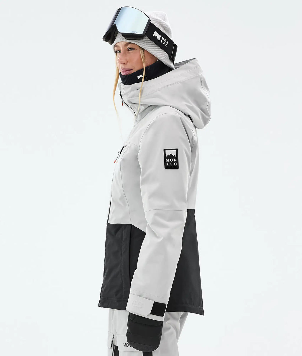 Veste de ski Moss W pour femme - Gris clair/Noir