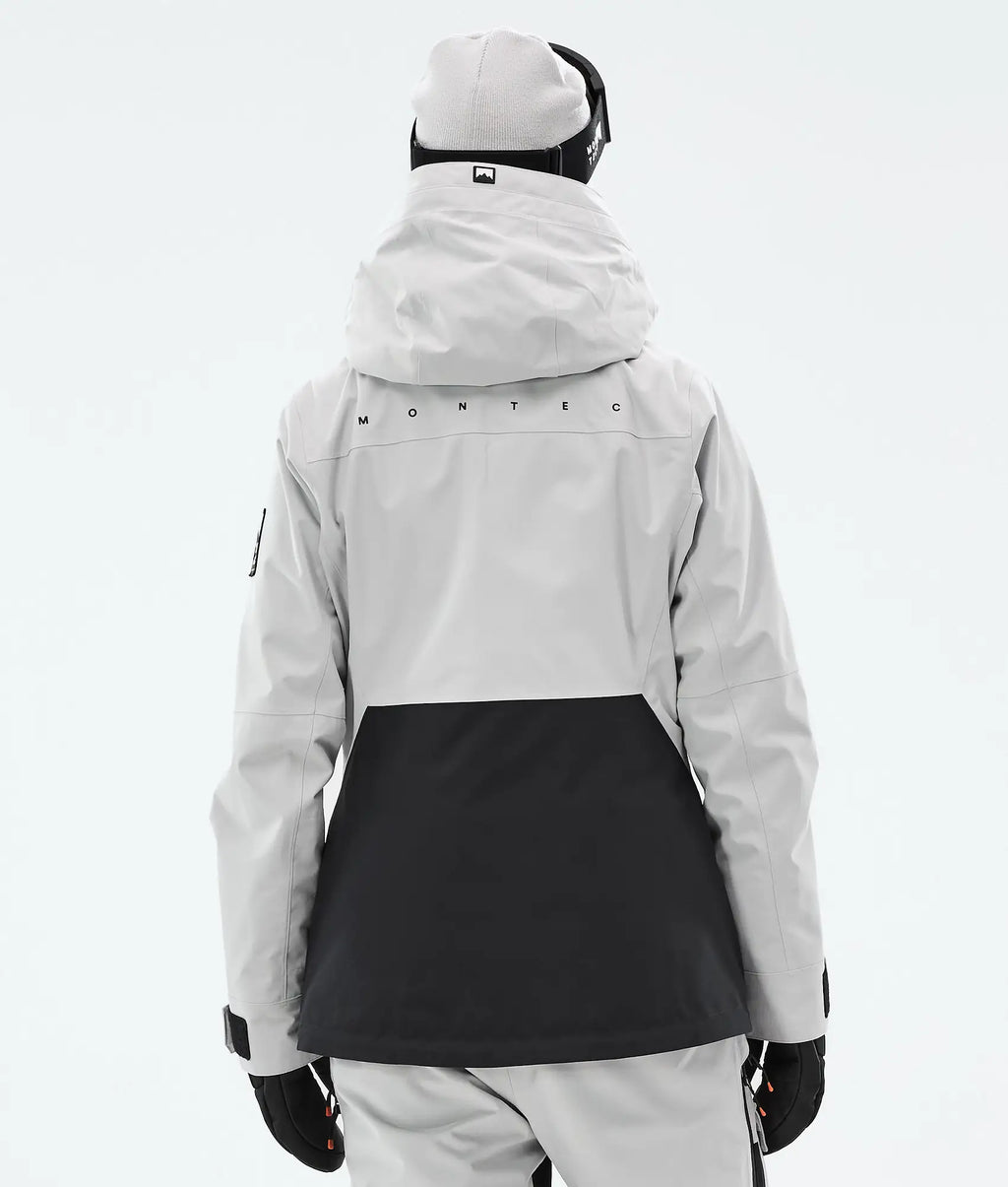 Veste de ski Moss W pour femme - Gris clair/Noir