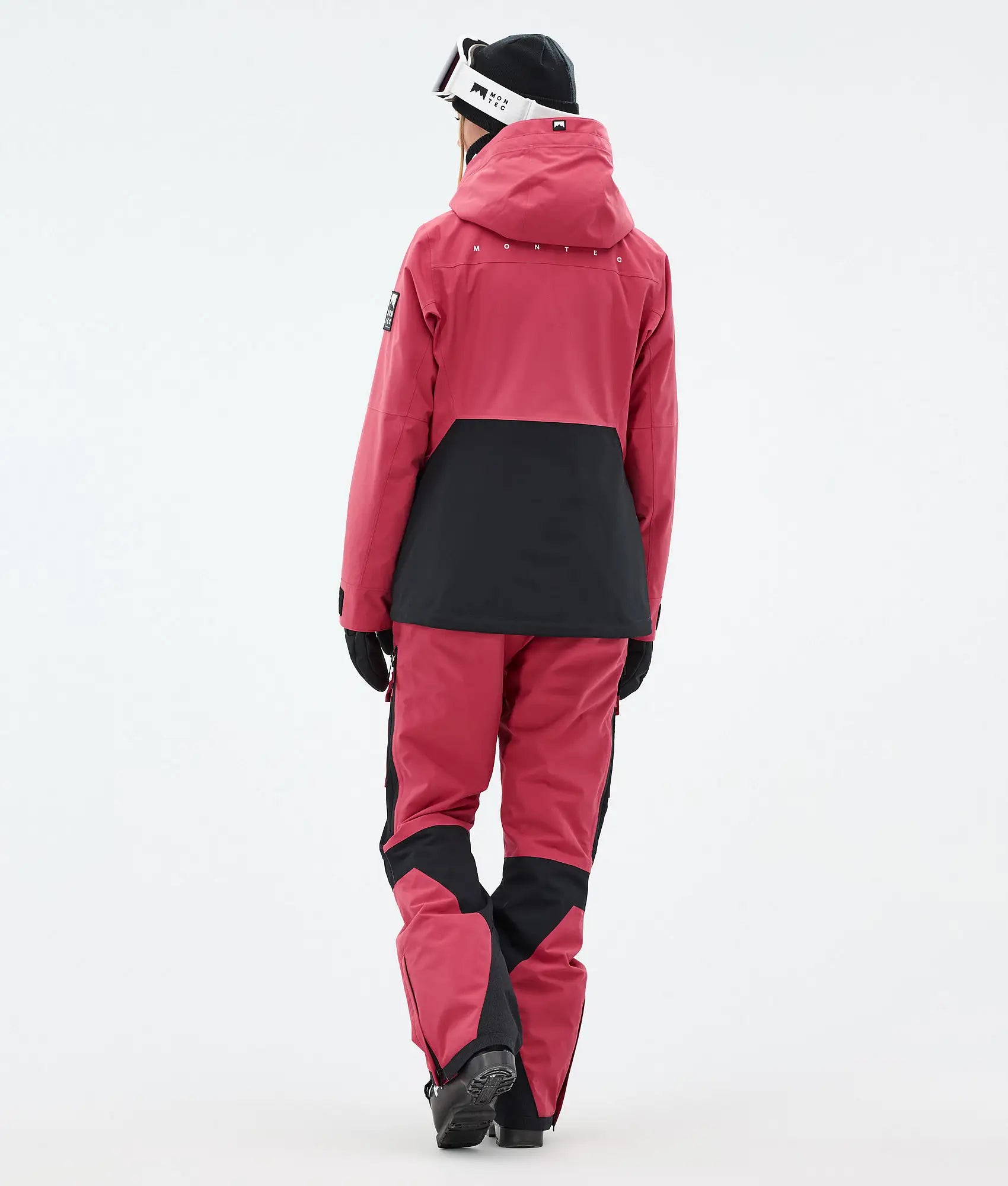 Veste de ski Moss W pour femme - Rouge clair/Noir