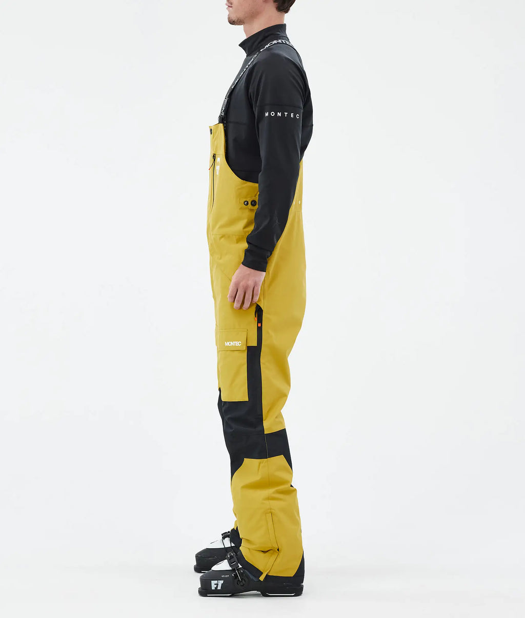 Pantalon de ski Fawk pour homme - Jaune/Noir