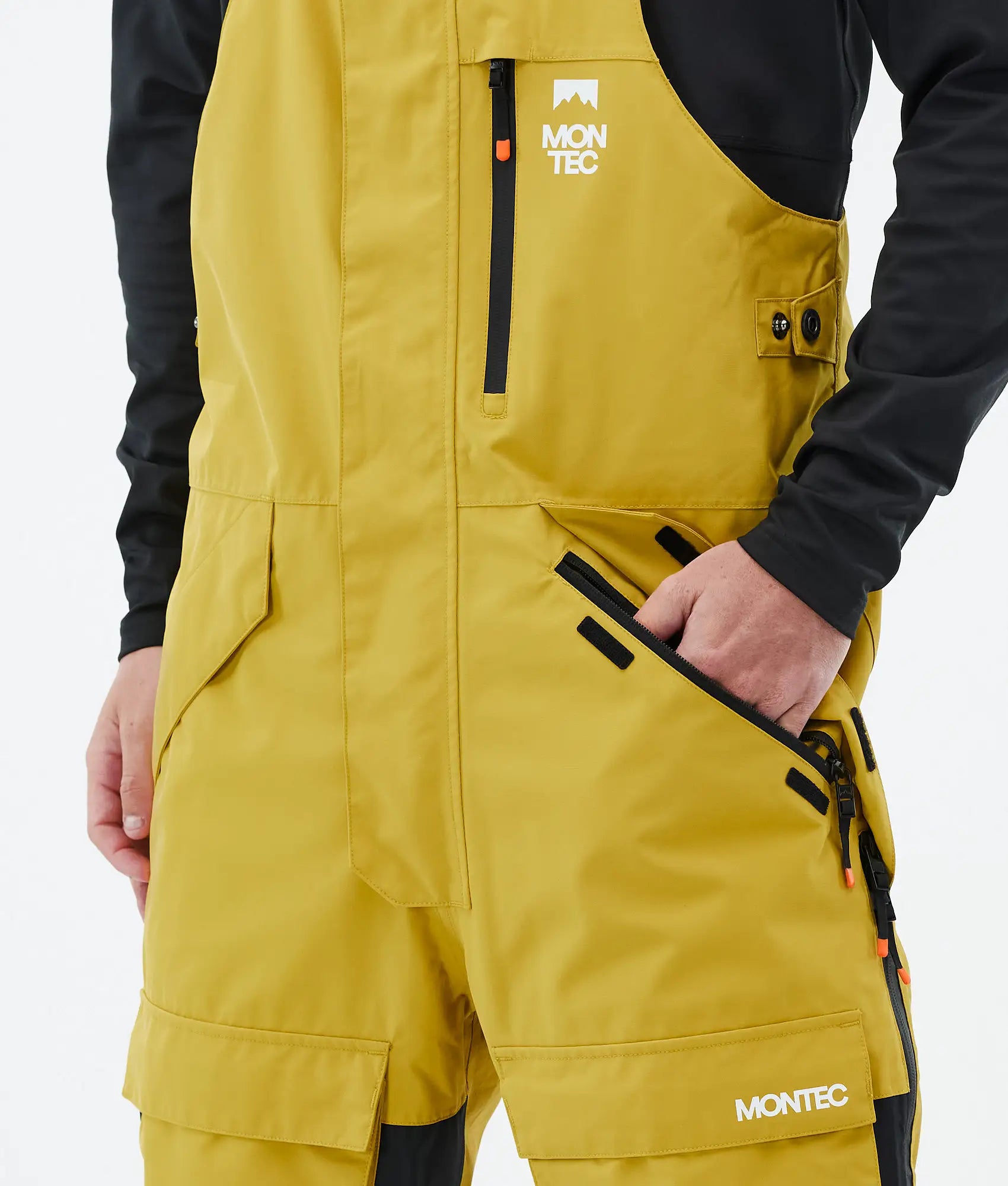 Pantalon de ski Fawk pour homme - Jaune/Noir