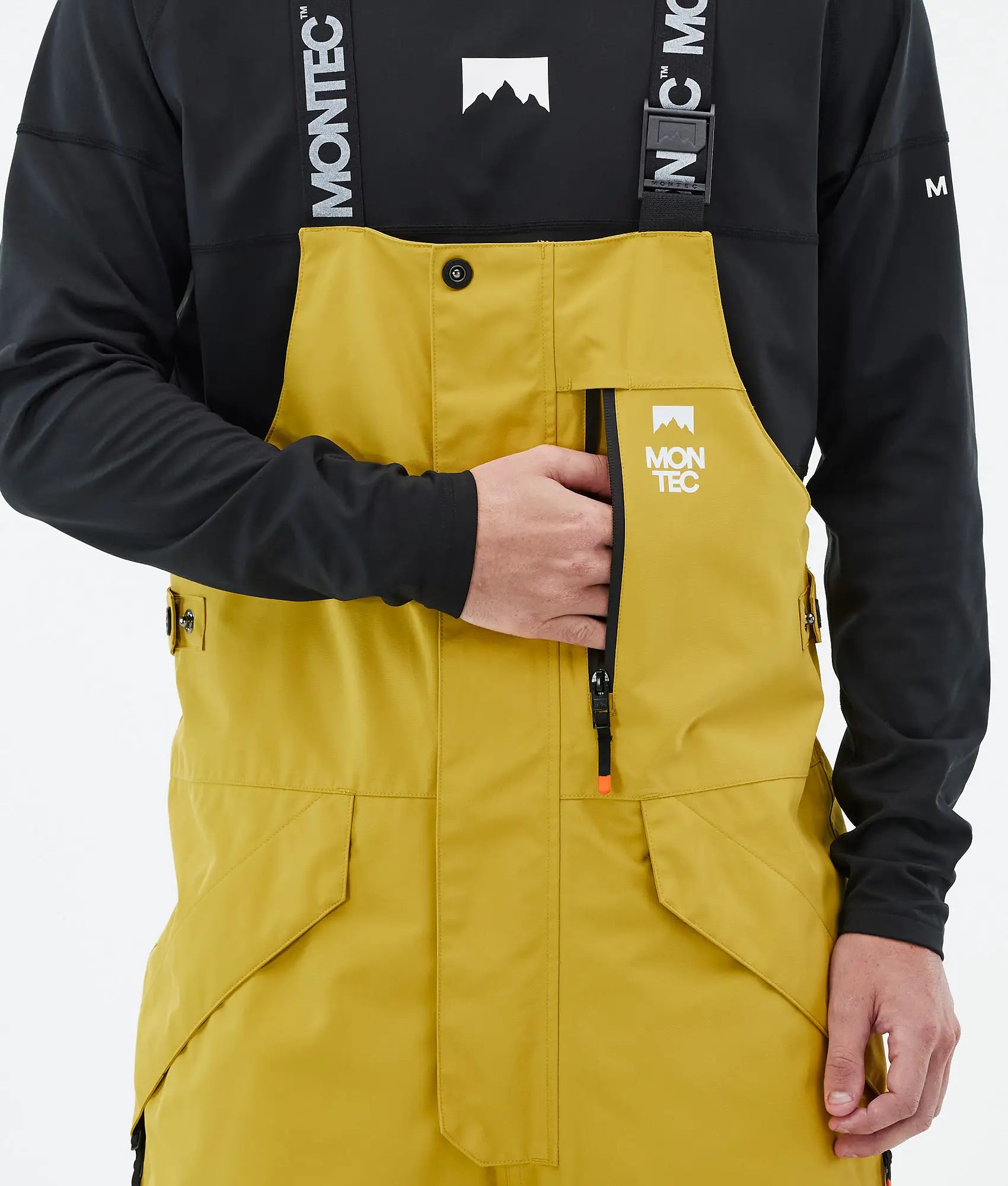 Pantalon de ski Fawk pour homme - Jaune/Noir