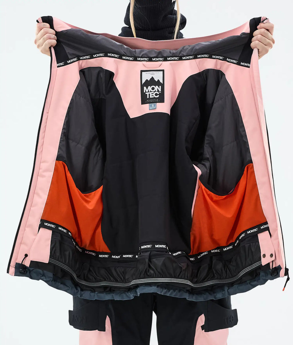 Oracle W Veste de Ski Femme Soft Pink/Black/Metal Blue