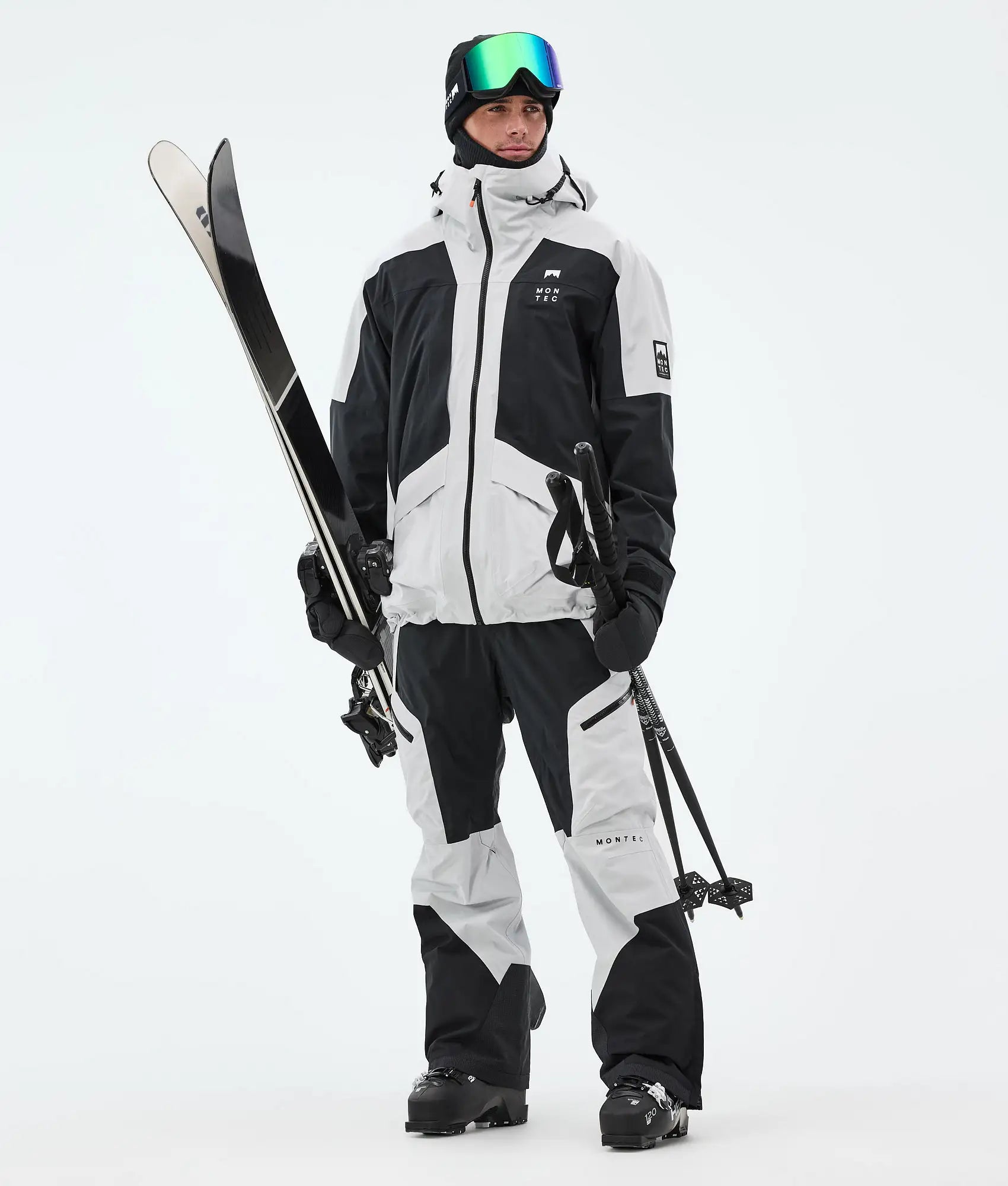 Veste de ski Morpheus pour homme - Gris clair/Noir
