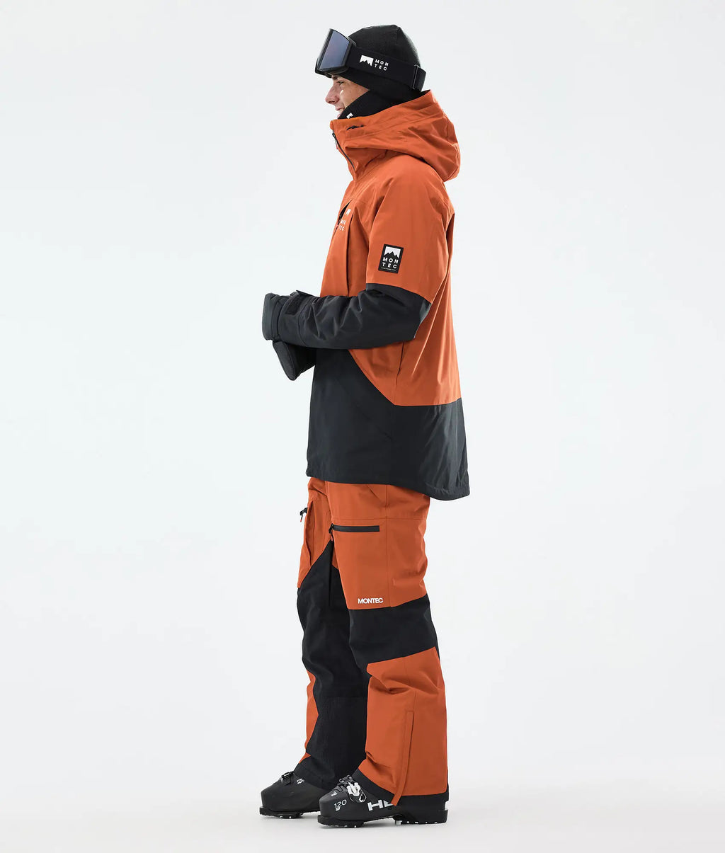 Veste de ski Arch pour homme - Orange brûlé/Noir