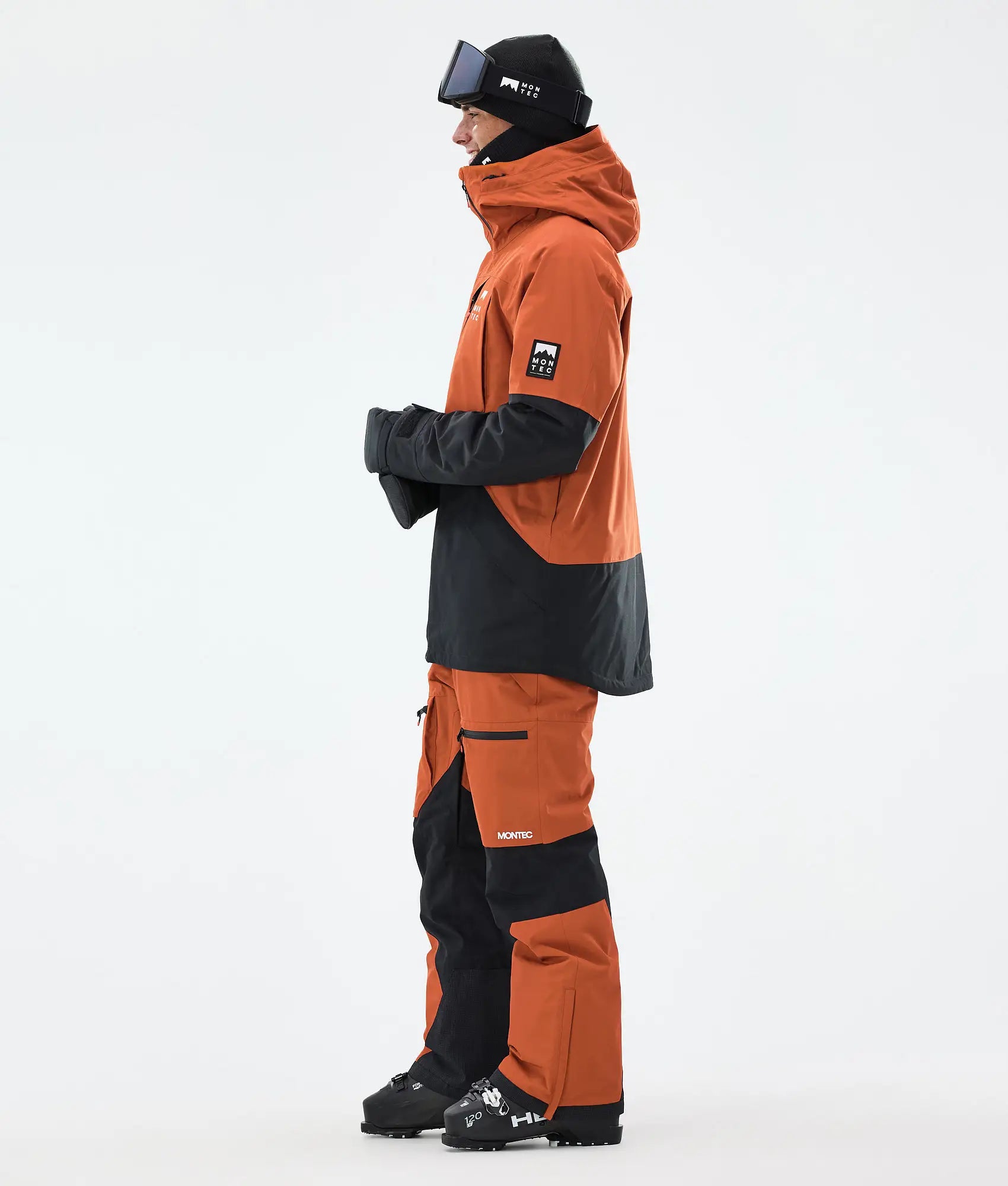 Veste de ski Arch pour homme - Orange brûlé/Noir