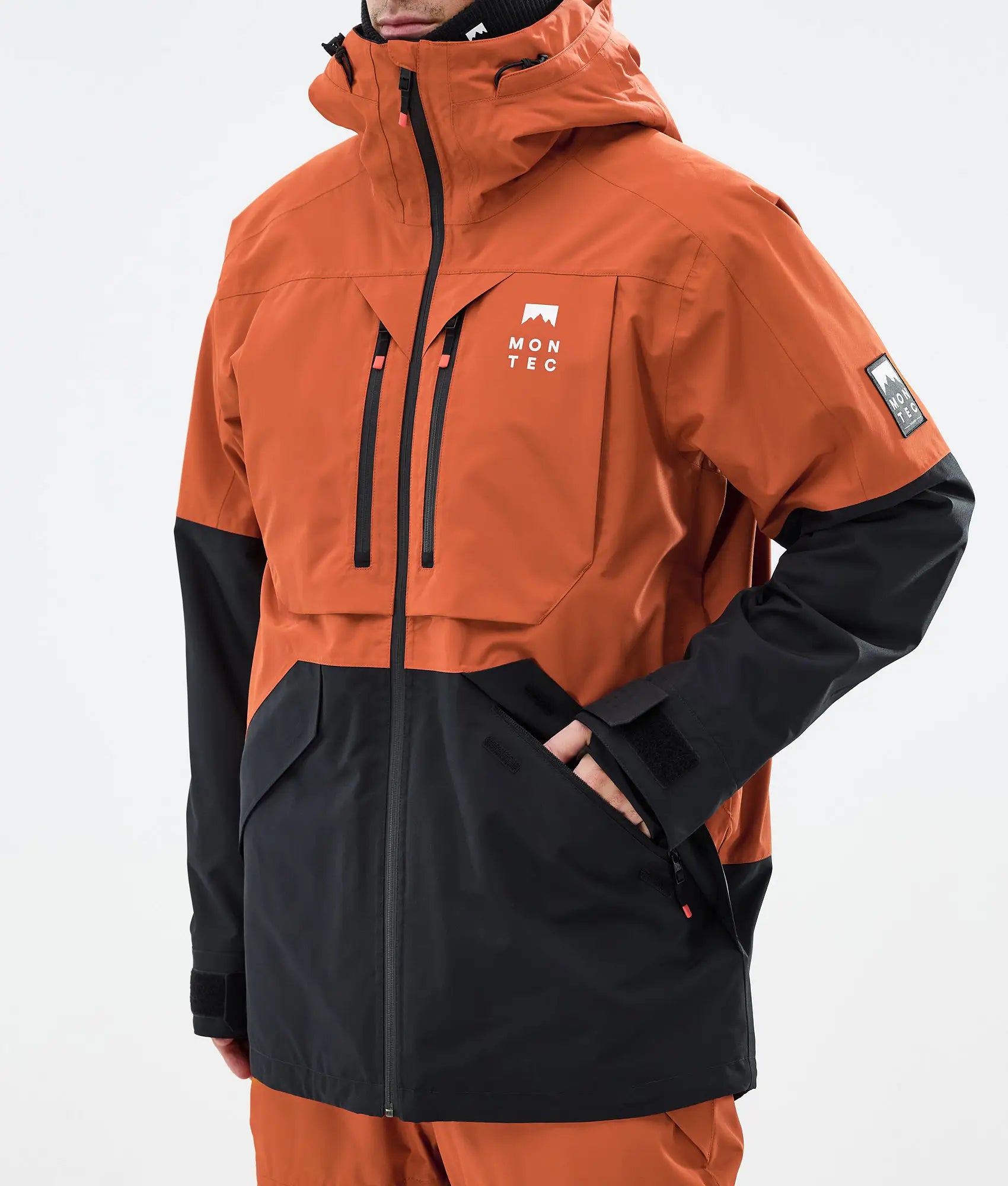 Veste de ski Arch pour homme - Orange brûlé/Noir