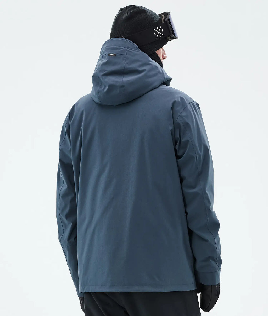 Blizzard Full Zip Snowboard Jacket Men Metal Blue