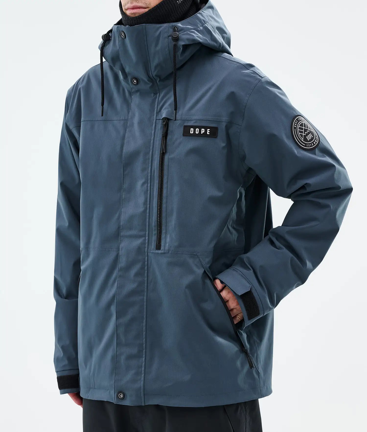 Blizzard Full Zip Snowboard Jacket Men Metal Blue