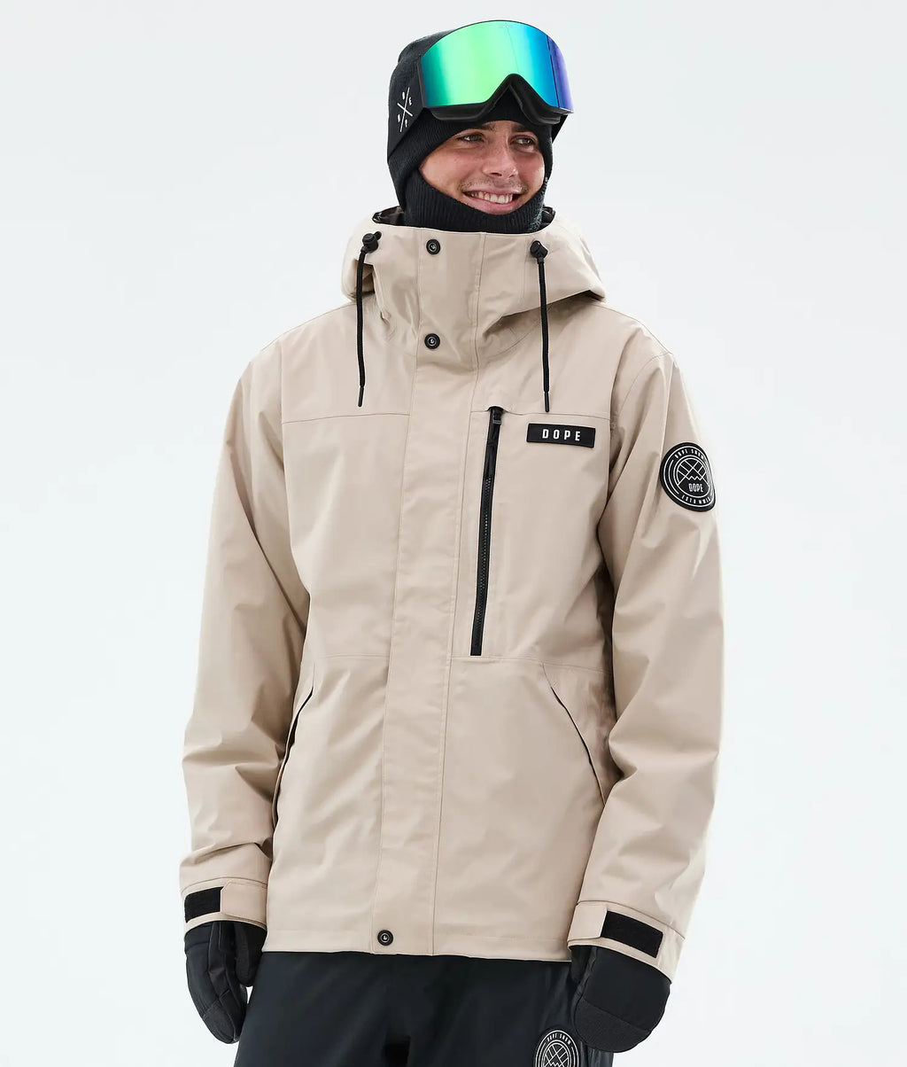 Blizzard Full Zip Snowboard Jacket Men Sand