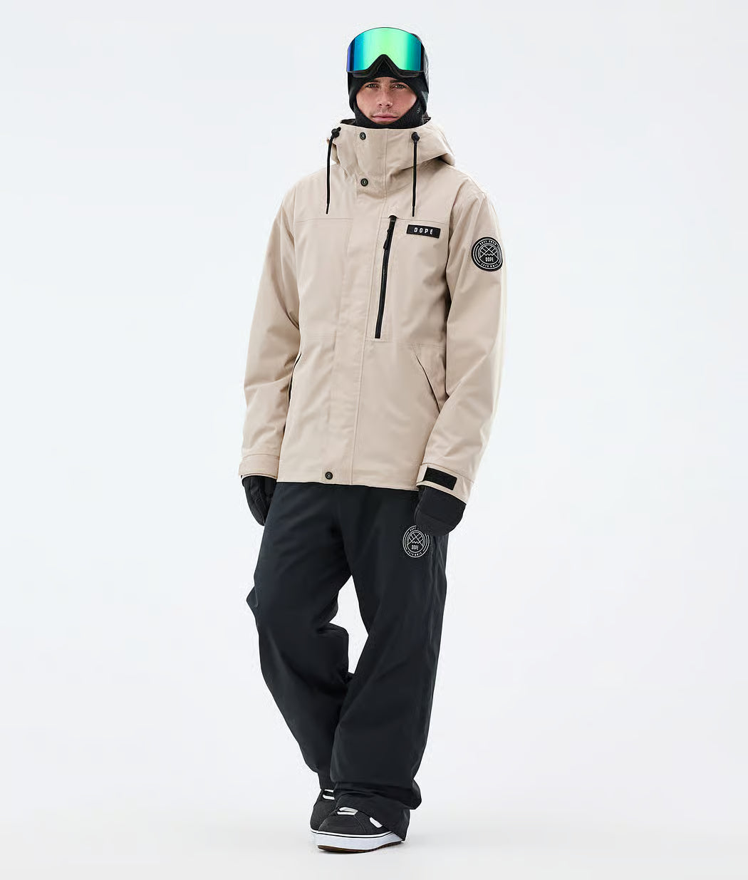 Blizzard Full Zip Snowboard Jacket Men Sand