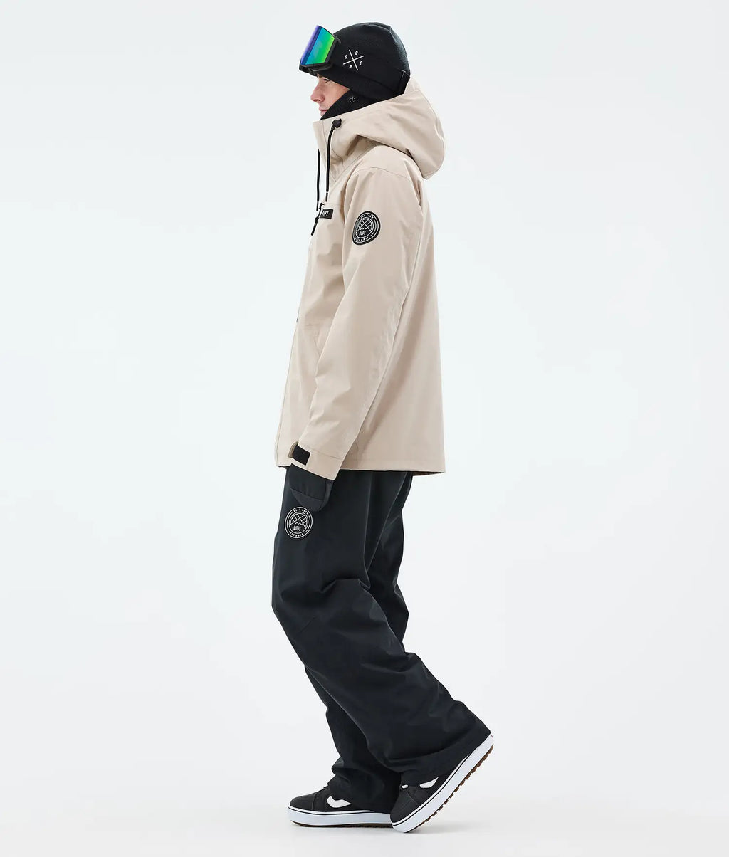 Blizzard Full Zip Snowboard Jacket Men Sand