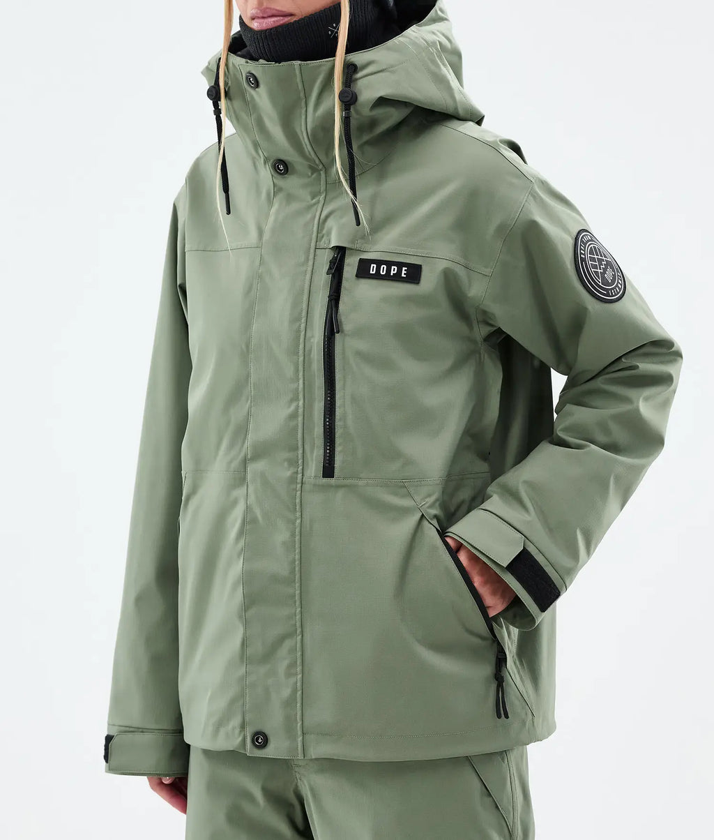 Blizzard W Full Zip Snowboard Jacket Women Moss Green