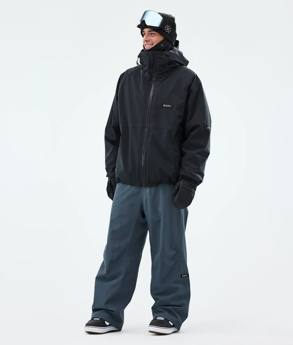 Big Snowboard Pants Men Metal Blue