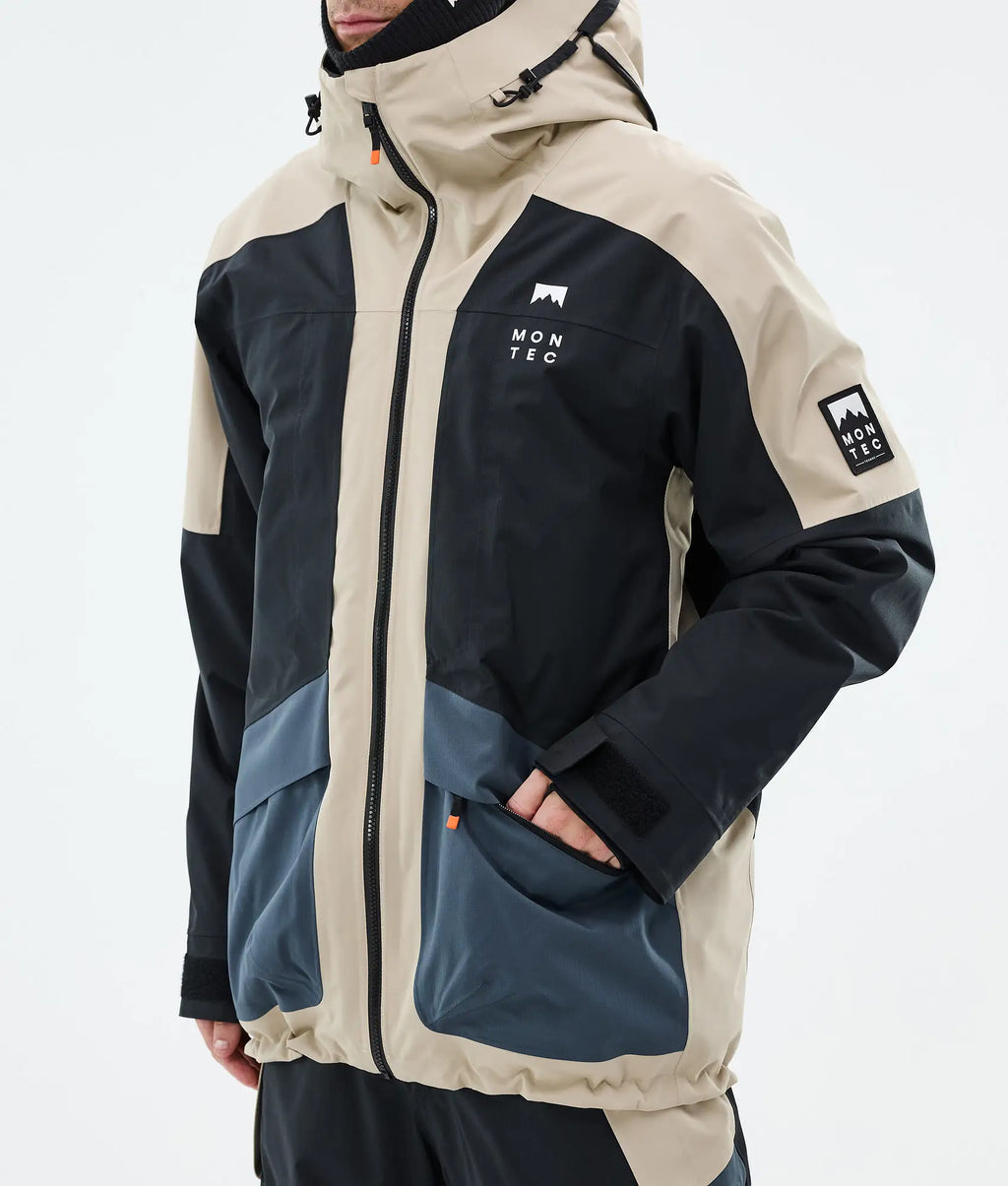 Veste de ski Morpheus pour homme - Sable/Noir/Bleu métal