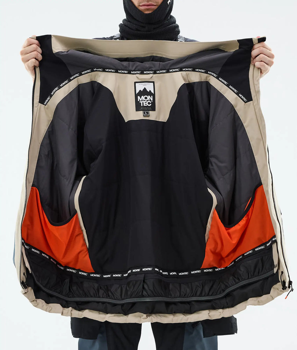 Veste de ski Morpheus pour homme - Sable/Noir/Bleu métal