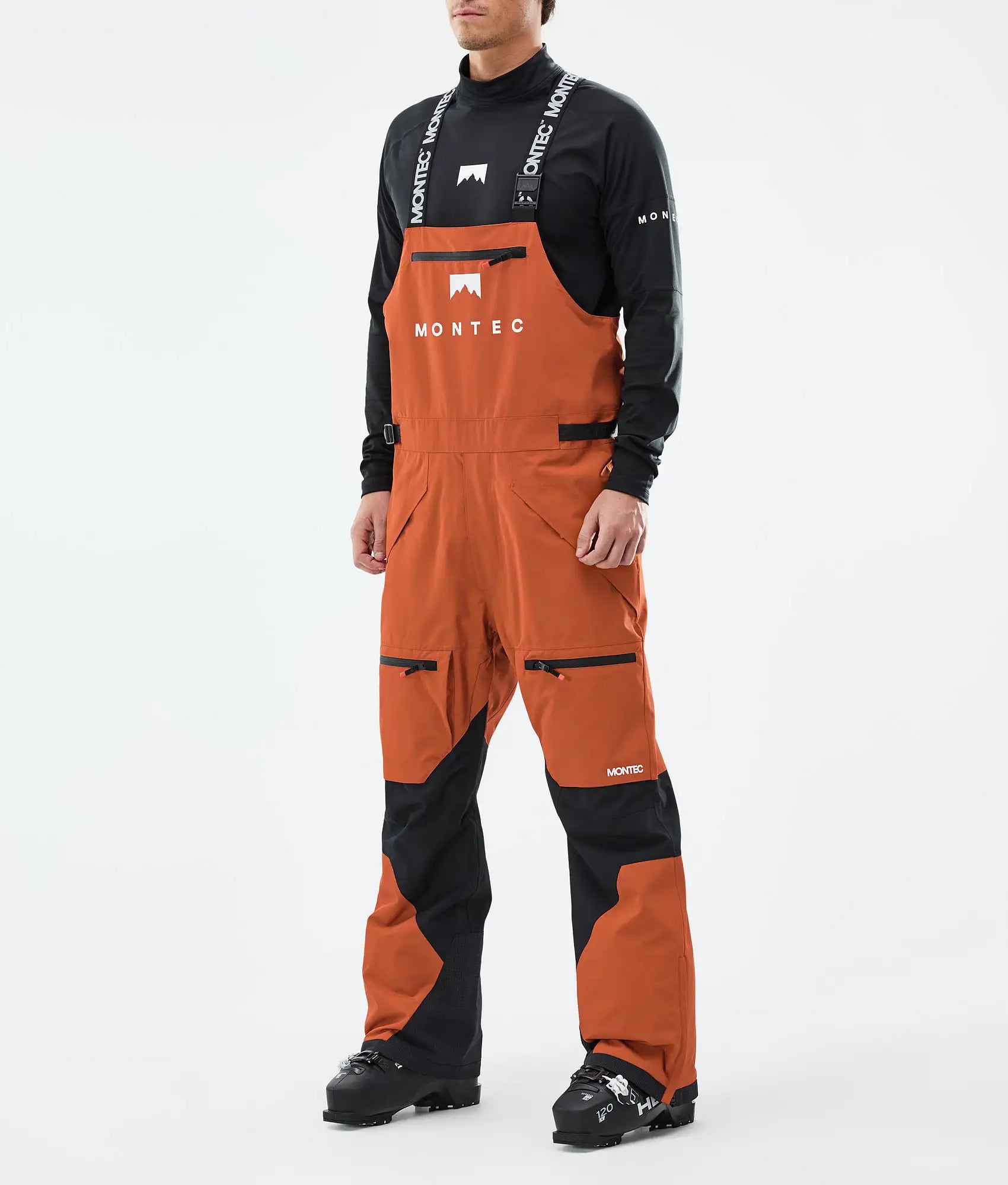 Pantalon de ski Arch pour homme - Orange brûlé/Noir