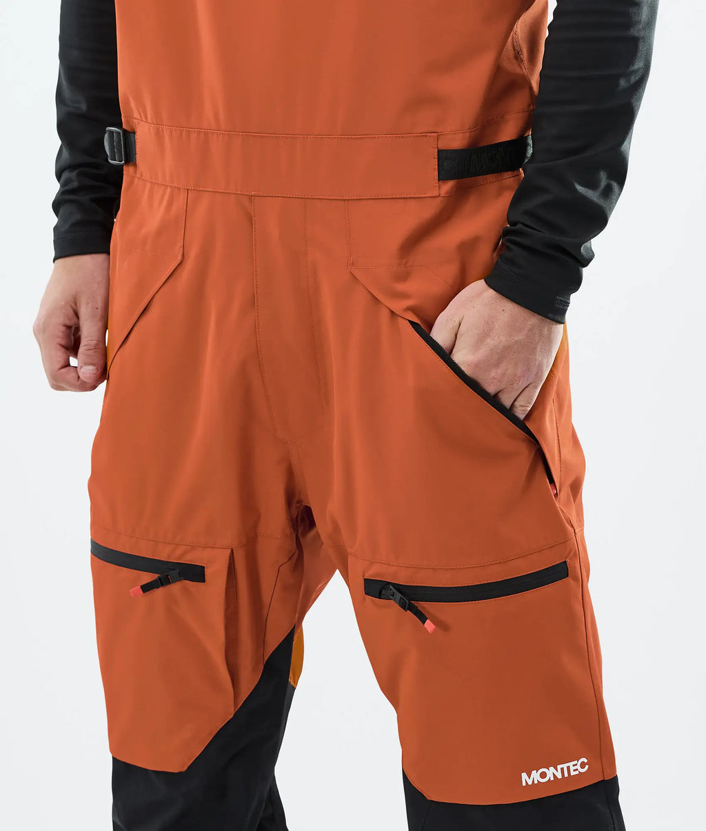 Pantalon de ski Arch pour homme - Orange brûlé/Noir