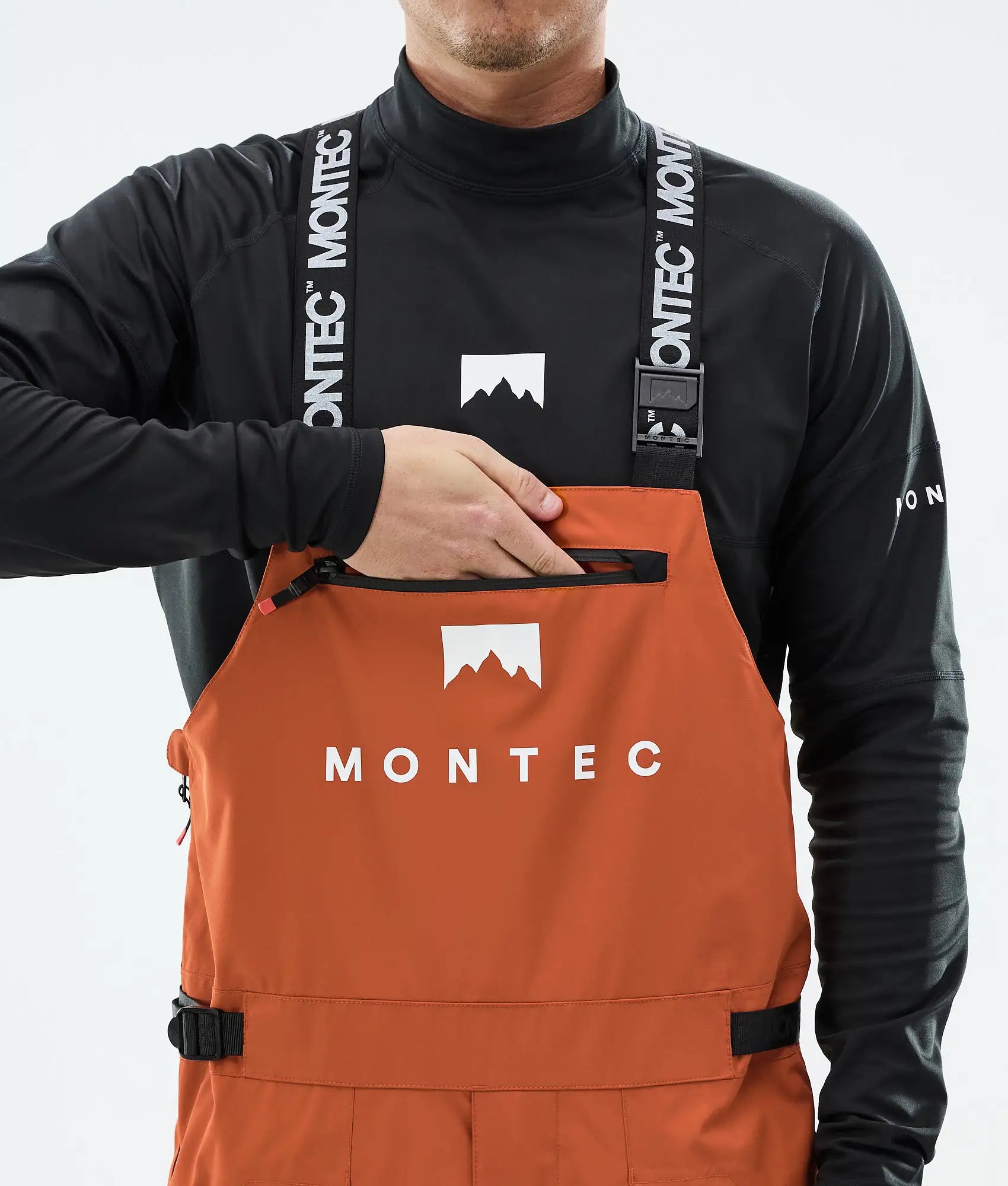 Pantalon de ski Arch pour homme - Orange brûlé/Noir