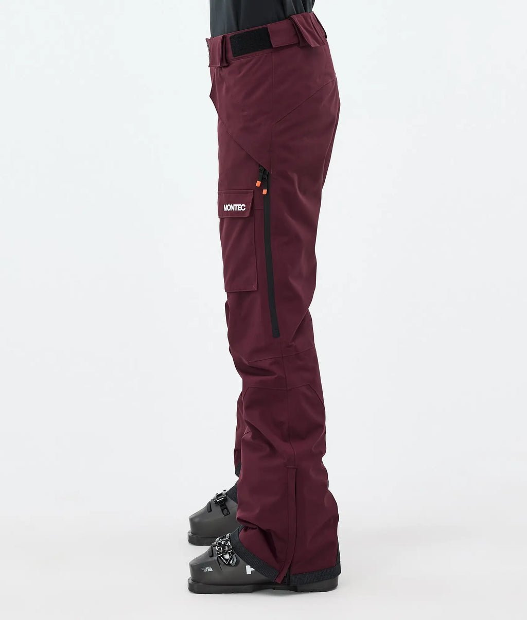 Pantalon de ski Kirin W pour femme - Bordeaux