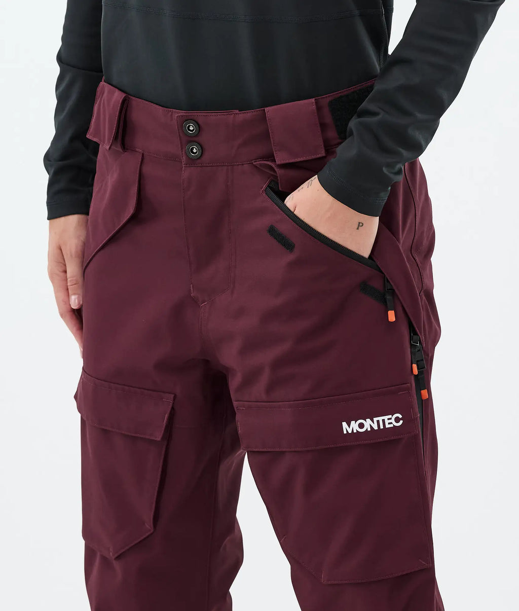Pantalon de ski Kirin W pour femme - Bordeaux