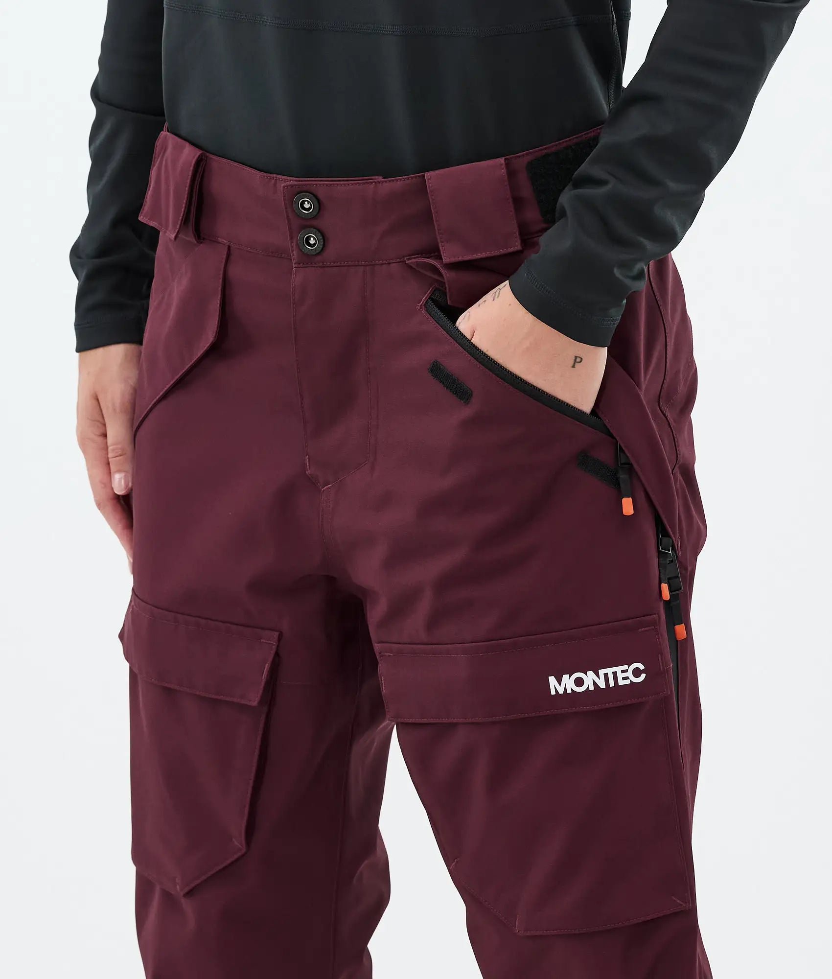 Pantalon de ski Kirin W pour femme - Bordeaux